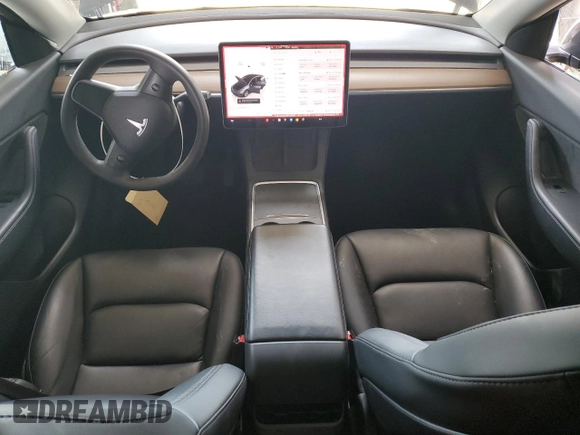2022 Tesla Model Y Long Range with VIN 7SAYGDEE7NF422837, listed as a Copart auction lot 55271665 with 52,976 mi miles and Clean Title. Bid and sale history available at DreamBid. Image 8.