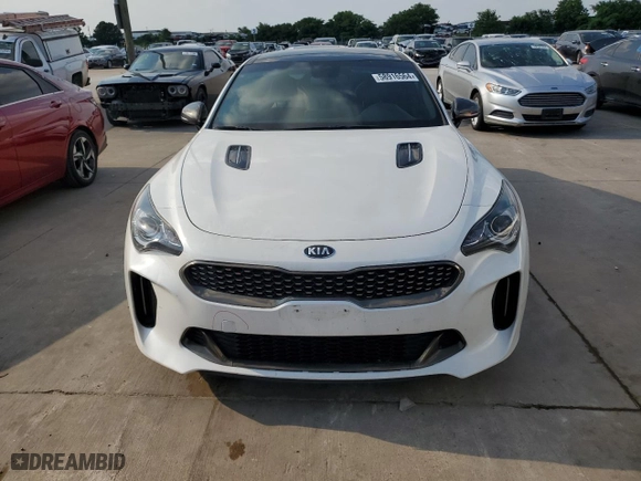 2021 Kia Stinger GT-Line with VIN KNAE15LA0M6095213, listed as a Copart auction lot 58916564 with 75,763 mi miles and Salvage Title. Bid and sale history available at carsss.com. Image 5.