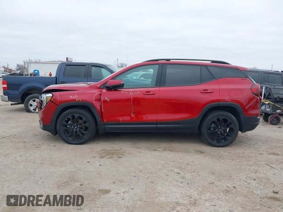 2022 GMC Terrain SLT with VIN 3GKALPEV7NL207444, listed as a IAAI auction lot 41382279 with 7,468 mi miles. Bid and sale history available at carsss.com. Image 14.