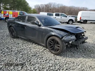 2021 Dodge Charger Scat Pack Widebody with VIN 2C3CDXGJXMH500777, listed as a Copart auction lot 48918325 with 35,706 mi miles and Salvage Title. Bid and sale history available at carsss.com. Image 4.