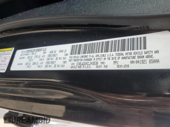 2012 Jeep Wrangler Unlimited Sport z VIN 1C4BJWDG4CL243538, wystawiony jako Copart lot #58826675 z przebiegiem 126 646 mil mil oraz Szkoda całkowita • Salvage title. Historia ofert i sprzedaży dostępna na DreamBid. Obrazek 12.
