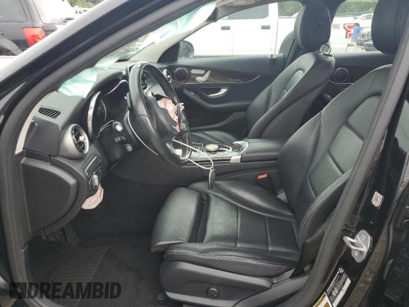 2017 Mercedes-Benz C 300 with VIN 55SWF4KB7HU217300, listed as a Copart auction lot 58961125 with 101,054 mi miles and Salvage title. Bid and sale history available at DreamBid. Image 7.
