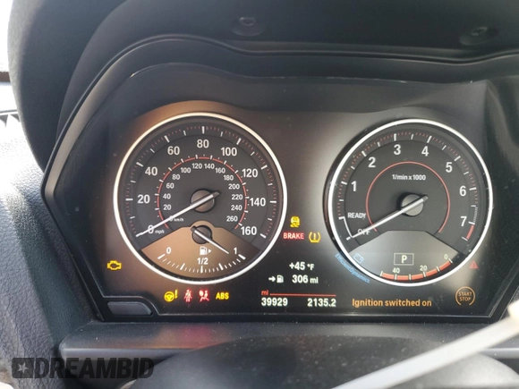 2017 BMW 2 Series 230i xDrive with VIN WBA2H9C50HV642159, listed as a Copart auction lot 88119305 with 39,929 mi miles and Non Repairable. Bid and sale history available at carsss.com. Image 9.