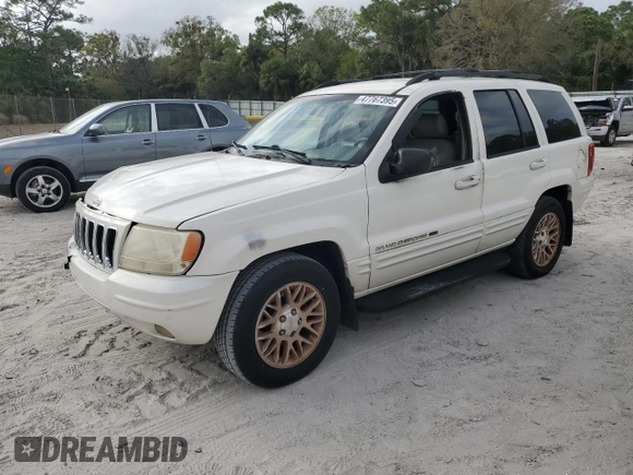 2002 Jeep Grand Cherokee Limited with VIN 1J4GX58S72C139972, listed as a Copart auction lot 47767395 with 163,395 mi miles and Salvage Title. Bid and sale history available at DreamBid. Image 1.