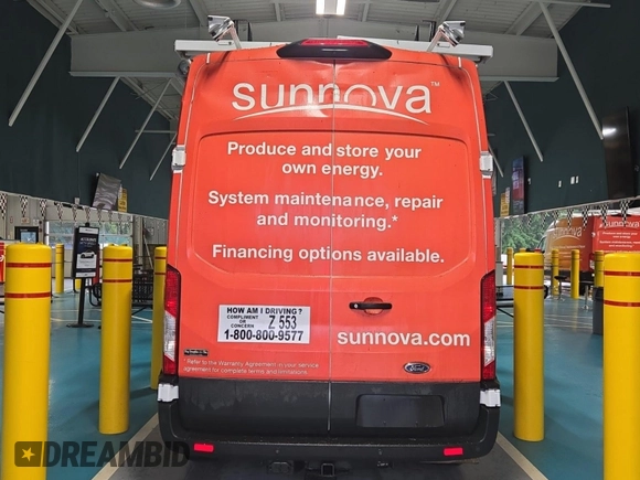 2023 Ford Transit Cargo with VIN 1FTBR1X87PKC01635, listed as a IAAI auction lot 42832727 with 17,348 mi miles and . Bid and sale history available at DreamBid. Image 22.