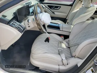 2021 Mercedes-Benz S 580 with VIN W1K6G7GB3MA056414, listed as a Copart auction lot 47523345 with Not Provided miles and Salvage Title. Bid and sale history available at DreamBid. Image 7.