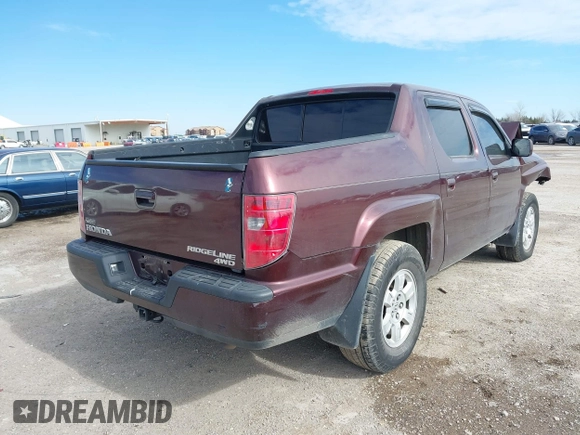 2009 Honda Ridgeline RTS z VIN 5FPYK16449B100430, wystawiony jako IAAI lot #41621260 z przebiegiem Nie podano mil oraz . Historia ofert i sprzedaży dostępna na DreamBid. Obrazek 4.