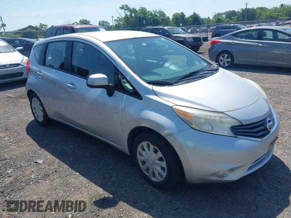 2014 Nissan Note S Plus with VIN 3N1CE2CPXEL395689, listed as a IAAI auction lot 42582976 with 111,556 mi miles and . Bid and sale history available at DreamBid. Image 1.