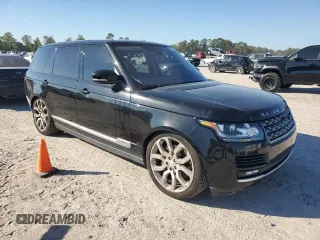 2017 Land Rover Range Rover with VIN SALGS5FE3HA339374, listed as a Copart auction lot 80572104 with 129,795 mi miles and Clean title. Bid and sale history available at DreamBid. Image 4.