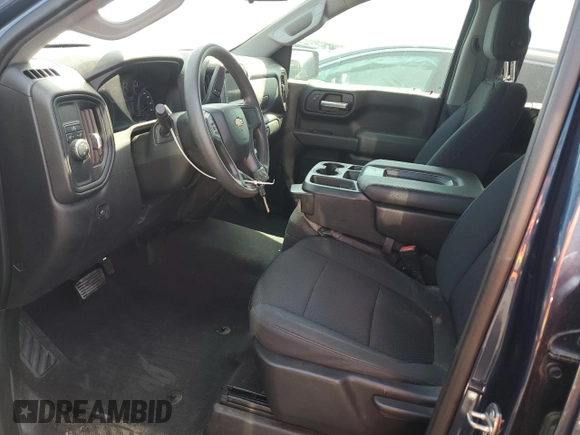 2021 Chevrolet Silverado 1500 Custom with VIN 1GCPWBEK6MZ206489, listed as a Copart auction lot 51800235 with 75,254 mi miles and Salvage Title. Bid and sale history available at DreamBid. Image 7.