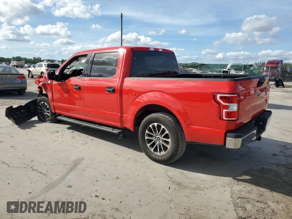 2019 Ford F-150 XL with VIN 1FTEW1CB2KFA66802, listed as a Copart auction lot 75010764 with 81,411 mi miles and Salvage title. Bid and sale history available at DreamBid. Image 2.