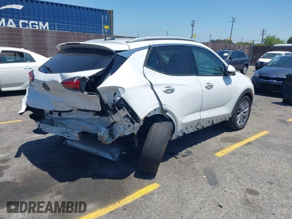 2023 Buick Encore GX Essence with VIN KL4MMFSL8PB028234, listed as a IAAI auction lot 42304513 with 14,538 mi miles and . Bid and sale history available at DreamBid. Image 4.