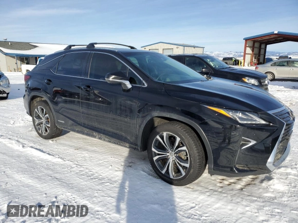 2016 Lexus RX 450h with VIN 2T2BGMCA2GC003901, listed as a Copart auction lot 43034195 with 141,716 mi miles and Salvage Title. Bid and sale history available at DreamBid. Image 4.