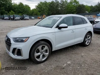 2023 Audi Q5 S line Premium Plus z VIN WA1EAAFY7P2022365, wystawiony jako Copart lot #58544665 z przebiegiem 34 729 mil mil oraz Szkoda całkowita • Salvage title. Historia ofert i sprzedaży dostępna na DreamBid. Obrazek 1.