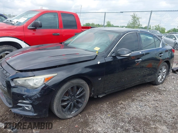 2014 Infiniti Q50 Premium z VIN JN1BV7AR4EM695666, wystawiony jako IAAI lot #42437594 z przebiegiem 141 008 mil mil oraz . Historia ofert i sprzedaży dostępna na DreamBid. Obrazek 15.