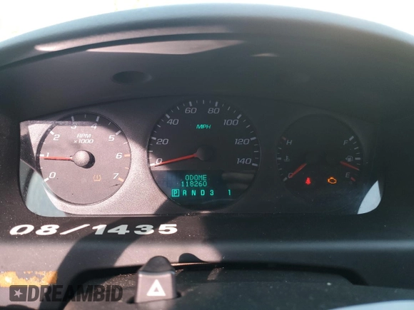 2008 Chevrolet Impala with VIN 2G1WS583981277545, listed as a Copart auction lot 76921844 with 118,260 mi miles and Salvage Title. Bid and sale history available at DreamBid. Image 9.