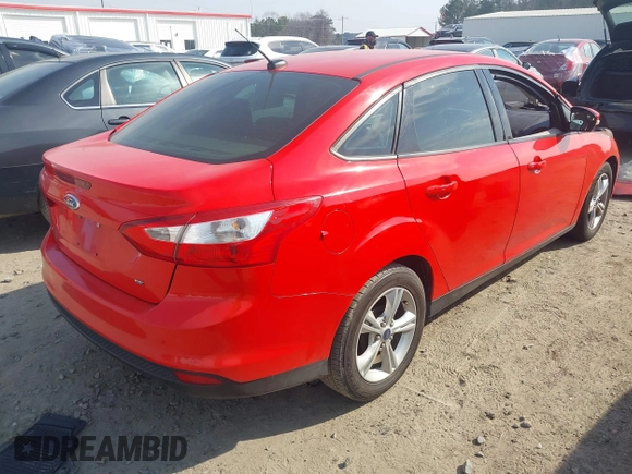 2014 Ford Focus SE with VIN 1FADP3F28EL353220, listed as a IAAI auction lot 41675973 with 1 mi miles. Bid and sale history available at carsss.com. Image 4.