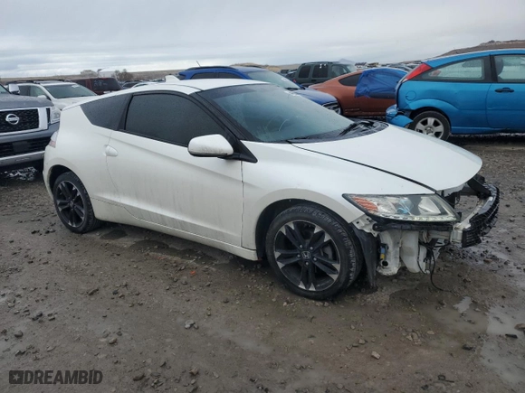 2015 Honda CR-Z EX with VIN JHMZF1D65FS001201, listed as a Copart auction lot 44050215 with 59,604 mi miles and Salvage Title. Bid and sale history available at carsss.com. Image 4.