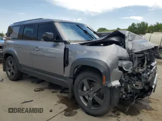 2020 Land Rover Defender HSE with VIN SALE9EEU6L2010232, listed as a Copart auction lot 61043835 with 59,479 mi miles and Salvage title. Bid and sale history available at DreamBid. Image 4.