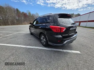 2017 Nissan Pathfinder SL with VIN 5N1DR2MM0HC62499, listed as a Copart auction lot 54711035 with 146,541 mi miles and Clean Title. Bid and sale history available at carsss.com. Image 3.