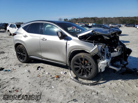 2023 Lexus NX with VIN 2T2KGCEZ4PC016260, listed as a Copart auction lot 85488734 with 33,244 mi miles and Salvage Title. Bid and sale history available at carsss.com. Image 4.