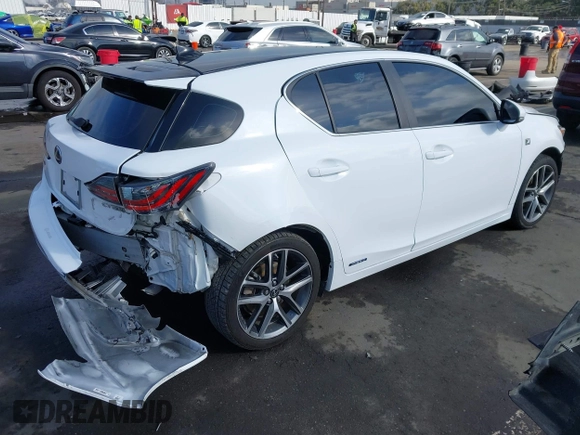 2016 Lexus CT 200h with VIN JTHKD5BH8G2267719, listed as a IAAI auction lot 41445010 with 73,287 mi miles and . Bid and sale history available at DreamBid. Image 4.