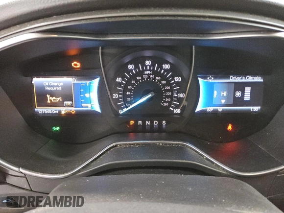 2016 Ford Fusion Titanium with VIN 3FA6P0K95GR135802, listed as a Copart auction lot 57561955 with 127,549 mi miles and Clean title. Bid and sale history available at DreamBid. Image 9.