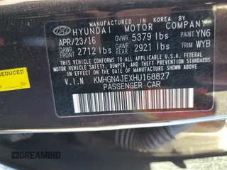 2017 Genesis G80 3.8L with VIN KMHGN4JEXHU168827, listed as a Copart auction lot 80315794 with 46,607 mi miles and Salvage Title. Bid and sale history available at carsss.com. Image 14.
