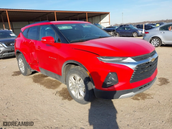 2021 Chevrolet Blazer LT with VIN 3GNKBDRSXMS571984, listed as a IAAI auction lot 41322405 with 97,235 mi miles. Bid and sale history available at carsss.com. Image 1.