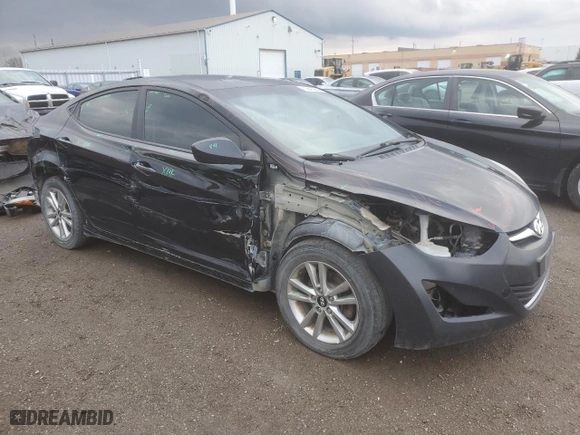 2015 Hyundai Elantra Limited with VIN KMHDH4AE3FU420098, listed as a Copart auction lot 80845944 with 235,509 mi miles and Salvage Title. Bid and sale history available at carsss.com. Image 4.