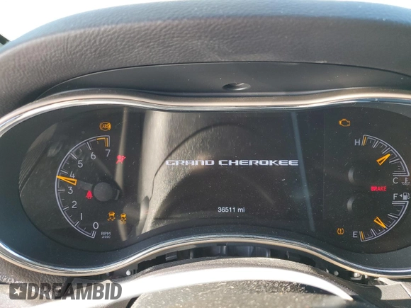 2017 Jeep Grand Cherokee Laredo with VIN 1C4RJEAG5HC916275, listed as a Copart auction lot 72469694 with 36,511 mi miles and Salvage Title. Bid and sale history available at carsss.com. Image 9.