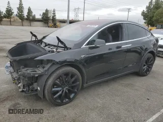 2020 Tesla Model X Long Range with VIN 5YJXCDE23LF248773, listed as a Copart auction lot 53062405 with 62,342 mi miles and Salvage Title. Bid and sale history available at carsss.com. Image 1.