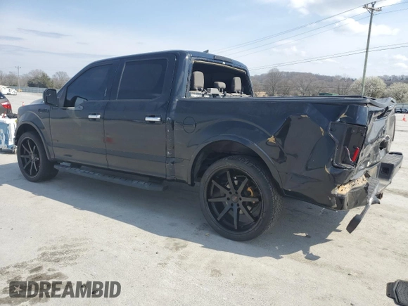 2015 Ford F-150 XLT with VIN 1FTEW1C81FKD32005, listed as a Copart auction lot 48294905 with 142,281 mi miles and Salvage Title. Bid and sale history available at carsss.com. Image 2.