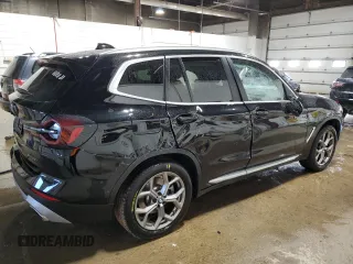 2023 BMW X3 xDrive30i with VIN 5UX53DP01P9R97895, listed as a Copart auction lot 87586265 with 18,193 mi miles and Salvage Title. Bid and sale history available at carsss.com. Image 3.