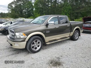 2012 Ram 1500 Laramie Longhorn with VIN 1C6RD7PT7CS285557, listed as a Copart auction lot 53952975 with 184,455 mi miles and Salvage title. Bid and sale history available at DreamBid. Image 1.