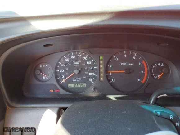 2000 Nissan Frontier 2WD XE with VIN 1N6DD26S4YC354220, listed as a Copart auction lot 52409165 with 317,996 mi miles and Salvage Title. Bid and sale history available at carsss.com. Image 9.