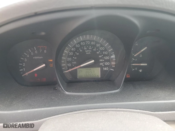 2009 Kia Spectra EX with VIN KNAFE222095618177, listed as a Copart auction lot 71357534 with 132,655 mi miles and Salvage Title. Bid and sale history available at carsss.com. Image 9.