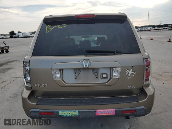 2008 Honda Pilot EX-L with VIN 5FNYF28708B014444, listed as a Copart auction lot 71111834 with 207,574 mi miles and Salvage Title. Bid and sale history available at DreamBid. Image 6.