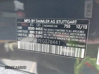 2014 Mercedes-Benz C 250 with VIN WDDGJ4HB7EG278441, listed as a IAAI auction lot 42839714 with 48,907 mi miles and . Bid and sale history available at DreamBid. Image 9.