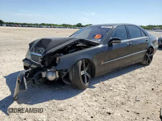 2001 Mercedes-Benz S 320/430/500 z VIN WDBNG70J21A221144, wystawiony jako Copart lot #56856945 z przebiegiem Nie podano mil oraz Szkoda całkowita • Salvage title. Historia ofert i sprzedaży dostępna na DreamBid. Obrazek 1.