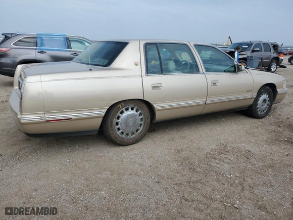 1998 Cadillac DeVille with VIN 1G6KD54Y9WU785357, listed as a Copart auction lot 67131304 with 120,495 mi miles and Salvage Title. Bid and sale history available at carsss.com. Image 3.