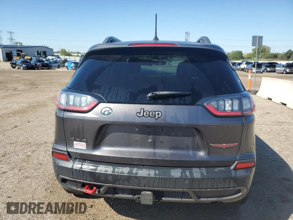 2019 Jeep Cherokee Trailhawk with VIN 1C4PJMBX1KD207294, listed as a Copart auction lot 72694824 with 93,311 mi miles and Salvage Title. Bid and sale history available at DreamBid. Image 6.
