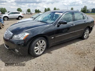 2009 Infiniti M with VIN JNKCY01F49M850825, listed as a Copart auction lot 61162995 with 217,576 mi miles and Salvage title. Bid and sale history available at DreamBid. Image 1.