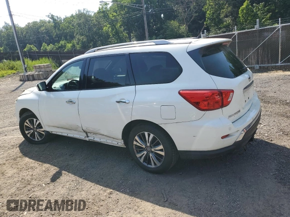 2017 Nissan Pathfinder SV with VIN 5N1DR2MN2HC635879, listed as a Copart auction lot 62212195 with 166,930 mi miles and Clean title. Bid and sale history available at DreamBid. Image 2.