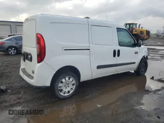2015 Ram ProMaster City Cargo Tradesman SLT with VIN ZFBERFBT6F6197965, listed as a Copart auction lot 49338685 with 203,627 mi miles and Salvage Title. Bid and sale history available at carsss.com. Image 3.