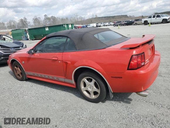 2004 Ford Mustang Deluxe with VIN 1FAFP44644F227356, listed as a Copart auction lot 50237355 with 106,119 mi miles and Salvage title. Bid and sale history available at DreamBid. Image 2.