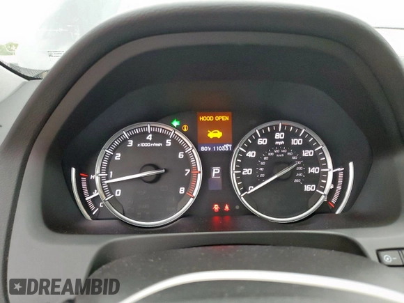 2015 Acura TLX V6 with VIN 19UUB2F32FA012244, listed as a Copart auction lot 59085705 with 110,331 mi miles and Salvage title. Bid and sale history available at DreamBid. Image 9.