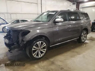 2020 Ford Expedition Platinum z VIN 1FMJU1MT9LEA37876, wystawiony jako Copart lot #52754775 z przebiegiem 80 472 mil mil oraz Szkoda całkowita • Salvage title. Historia ofert i sprzedaży dostępna na DreamBid. Obrazek 1.