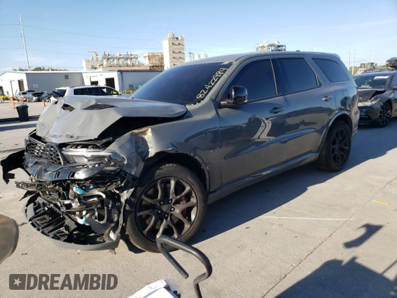 2023 Dodge Durango SRT Hellcat Premium with VIN 1C4SDJH91PC585475, listed as a Copart auction lot 82422984 with 6,195 mi miles and Salvage Title. Bid and sale history available at DreamBid. Image 1.