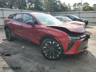 2024 Chevrolet Blazer EV eAWD RS with VIN 3GNKDCRJ4RS164939, listed as a Copart auction lot 43807305 with 2,020 mi miles and Salvage Title. Bid and sale history available at carsss.com. Image 4.